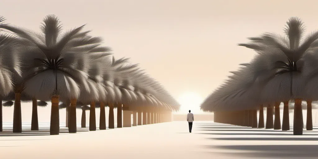 مراحل نمو النخيل وإنتاج التمر: رحلة من الزهرة إلى الثمرة الذهبية
